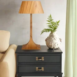 Elstead Lighting Tischleuchte NOSTALGIA Naturholzfurnier E27