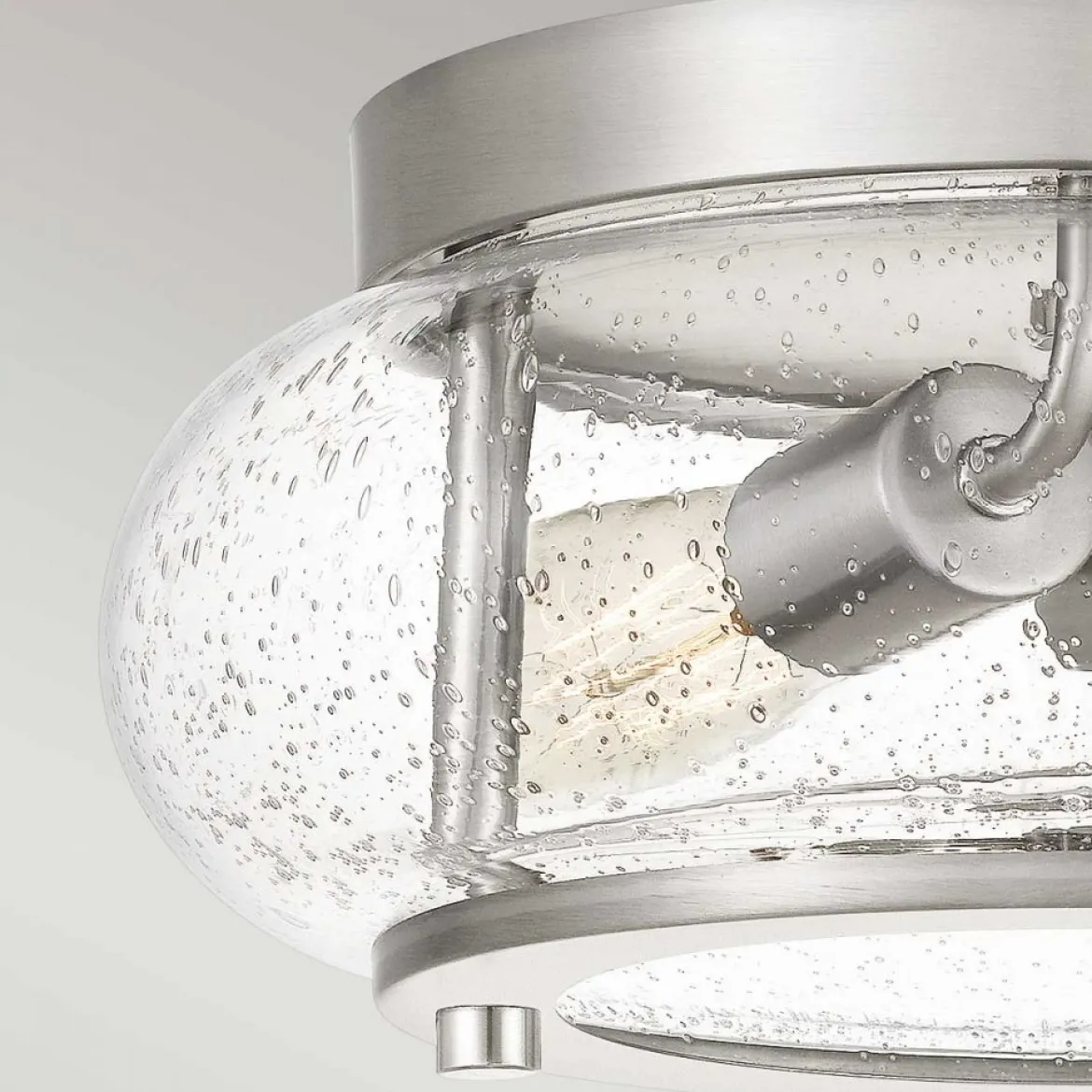 Elstead Lighting Trilogy Deckenleuchte 2-Light Nickel Glas 305mm E27