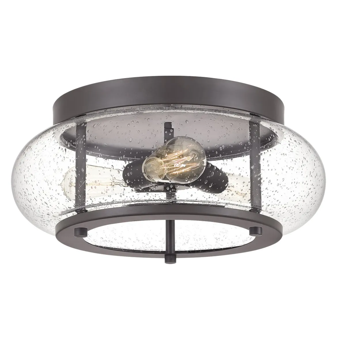 Elstead Lighting Trilogy Deckenleuchte 3-Light Bronze Glas 406mm E27
