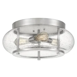 Elstead Lighting Trilogy Deckenleuchte 3-Light Nickel Glas 406mm E27