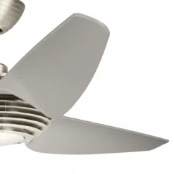 Elstead Lighting Voya Deckenventilator LED Edelstahl gebürstet