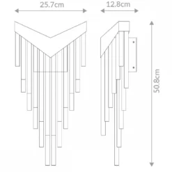 Elstead Lighting Wandleuchte VIVIEN Mattschwarz 3000K
