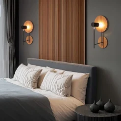 Elstead Lighting Wandleuchte DOT Naturholzfurnier GU10