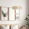 Elstead Lighting Waylon Pendelleuchte 4 flammig Antikweiß Glas E27