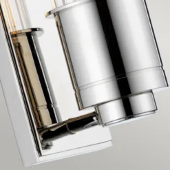 Elstead Lighting Wellington Wandleuchte 1-Light Chrom poliert Klarglas E27