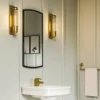 Elstead Lighting Wellington Wandleuchte 1-Light Messing Klarglas E27