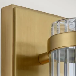 Elstead Lighting Wellington Wandleuchte 1-Light Messing Klarglas E27