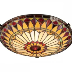 Elstead Lighting West End Deckenleuchte 2-Light Tiffany-Stil Bronze E27
