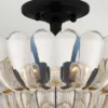 Elstead Lighting Whitecap Deckenleuchte Bernsteinglas braun 40cm