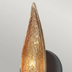 Elstead Lighting Willow Wandleuchte 1-Light E14 Schwarz Gold