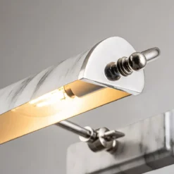 Elstead Lighting Winchfield Bilderleuchte Medium 2-Light Messing antik Marmoreffekt 45cm