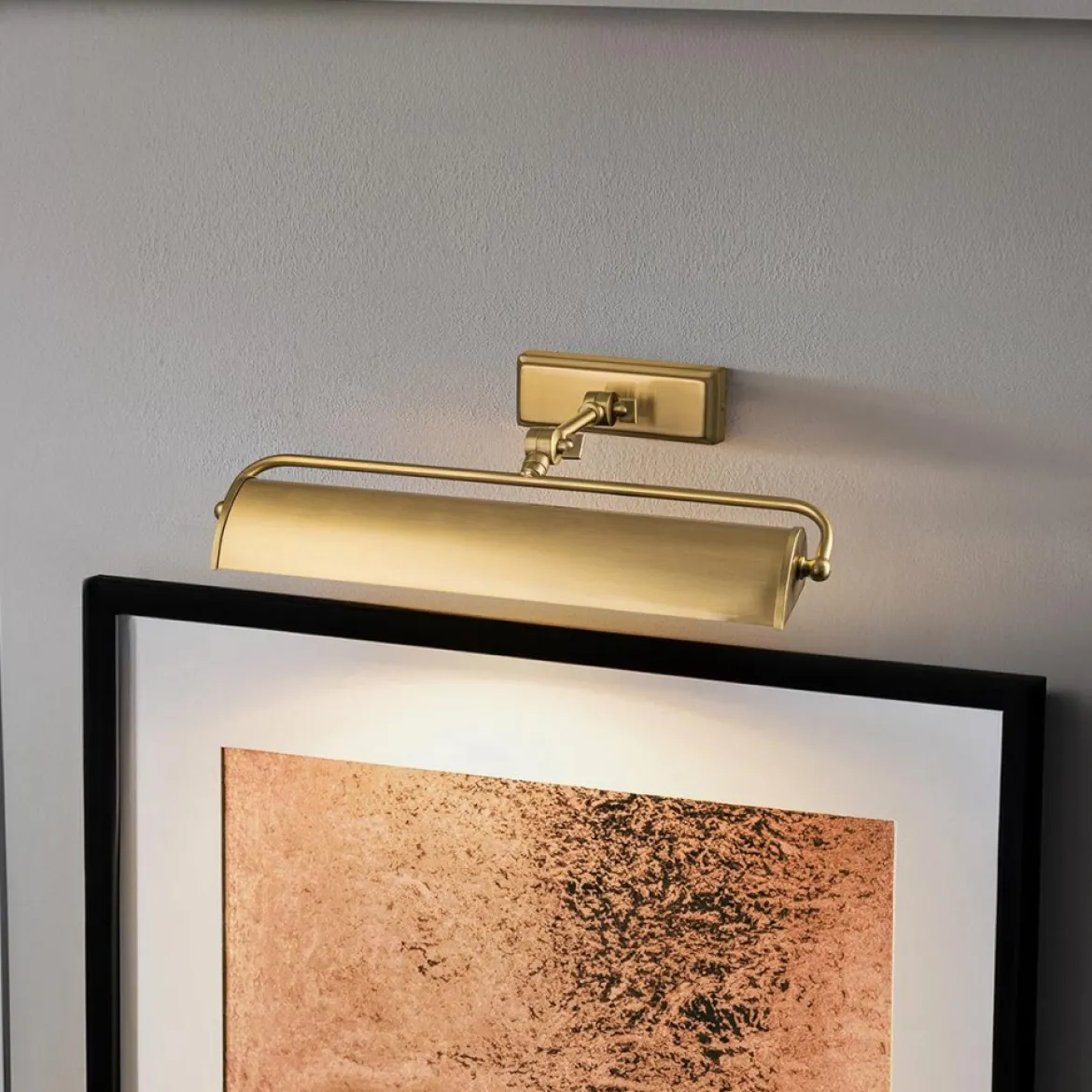 Elstead Lighting Winchfield Bilderleuchte Medium 2-Light Messing antik 45cm