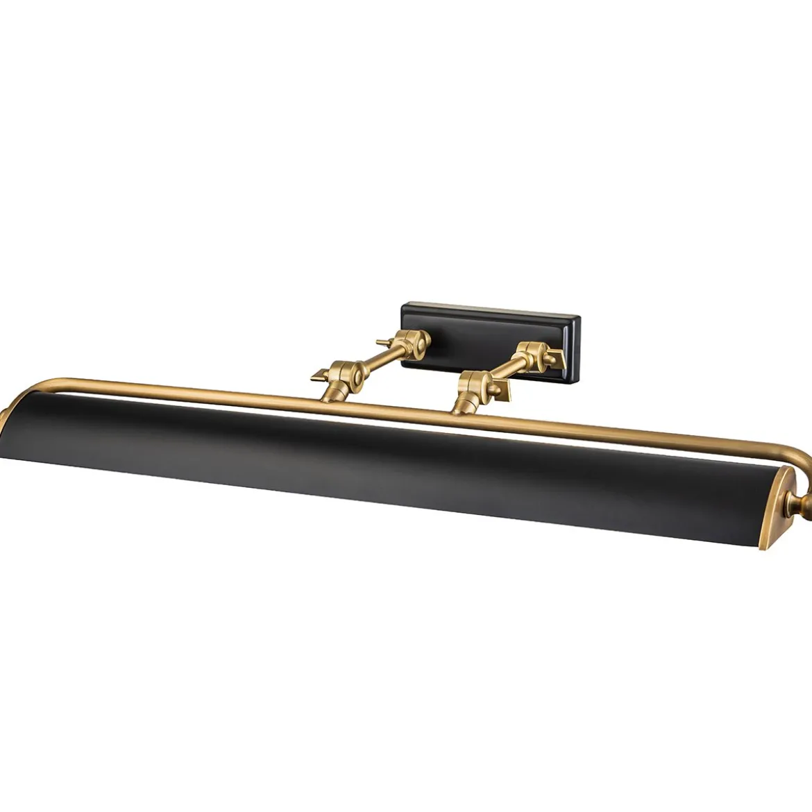 Elstead Lighting Winchfield Bilderleuchte Large 4-Light Messing antik Schwarz matt 70cm