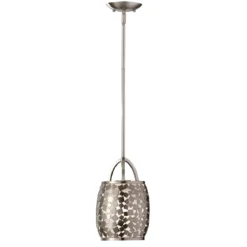 Elstead Lighting Zara 1-Light Mini Pendelleuchte 1-flammig stahl gebürstet