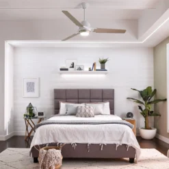 Elstead Lighting Zeus Deckenventilator LED weiß