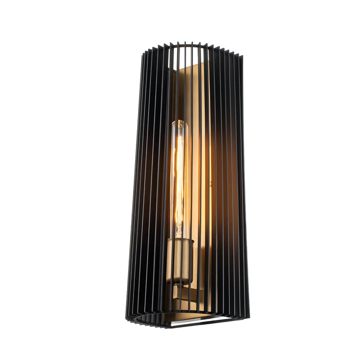 Elstead Linara 1-flammige Wandleuchte schwarz messing