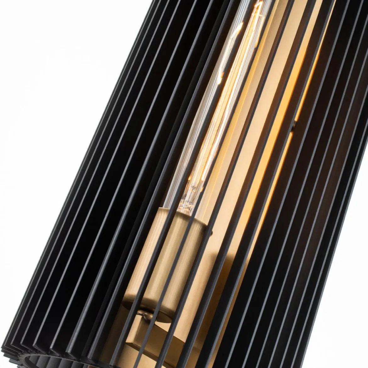 Elstead Linara 1-flammige Wandleuchte schwarz messing