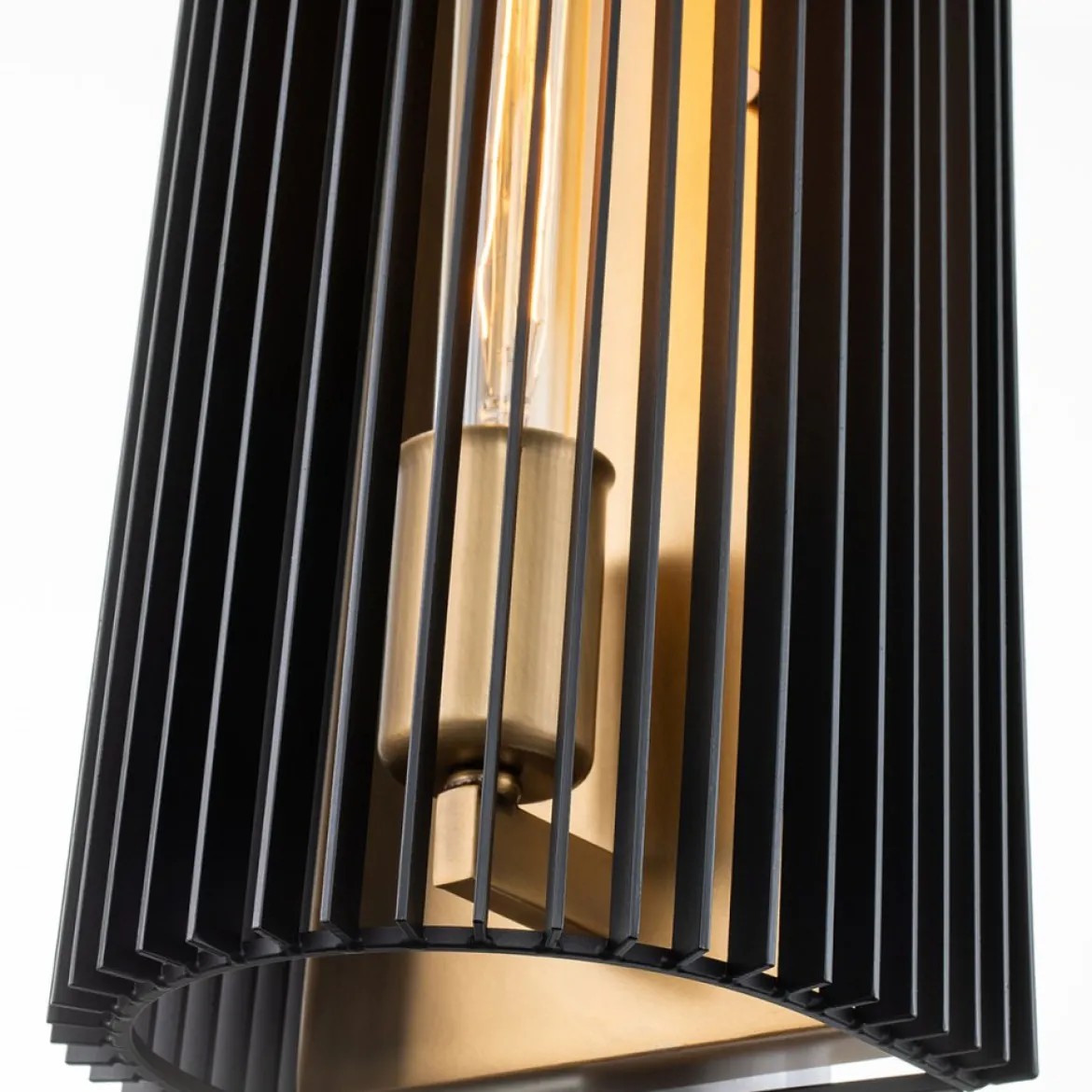 Elstead Linara 1-flammige Wandleuchte schwarz messing