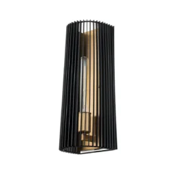 Elstead Linara 1-flammige Wandleuchte schwarz messing