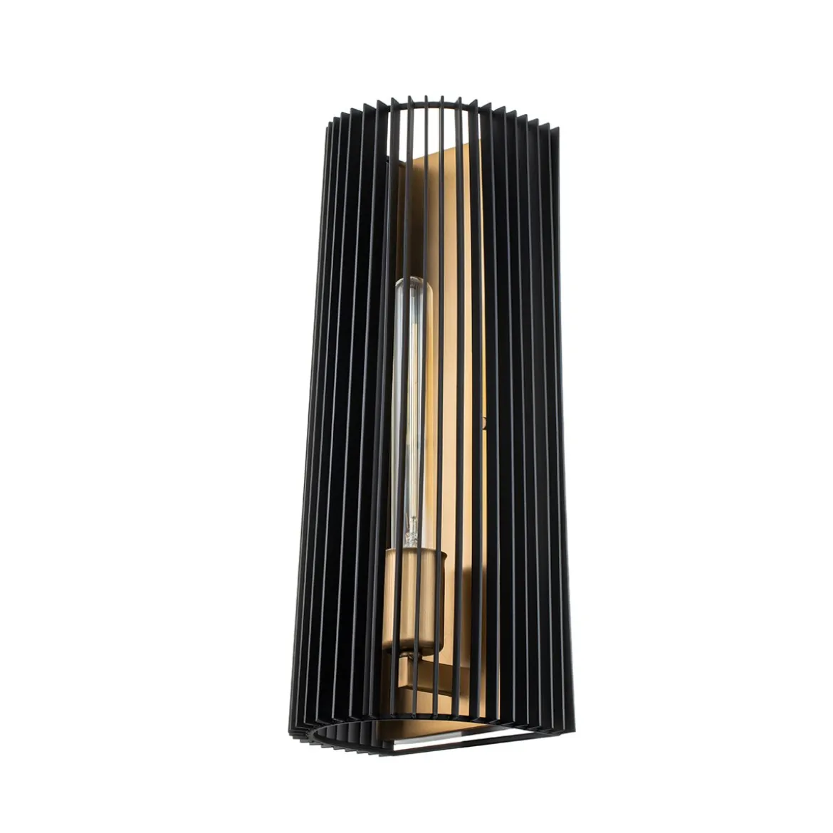 Elstead Linara 1-flammige Wandleuchte schwarz messing