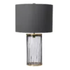 Elstead Reno Tischlampe Rauch Messing gealtert 60cm