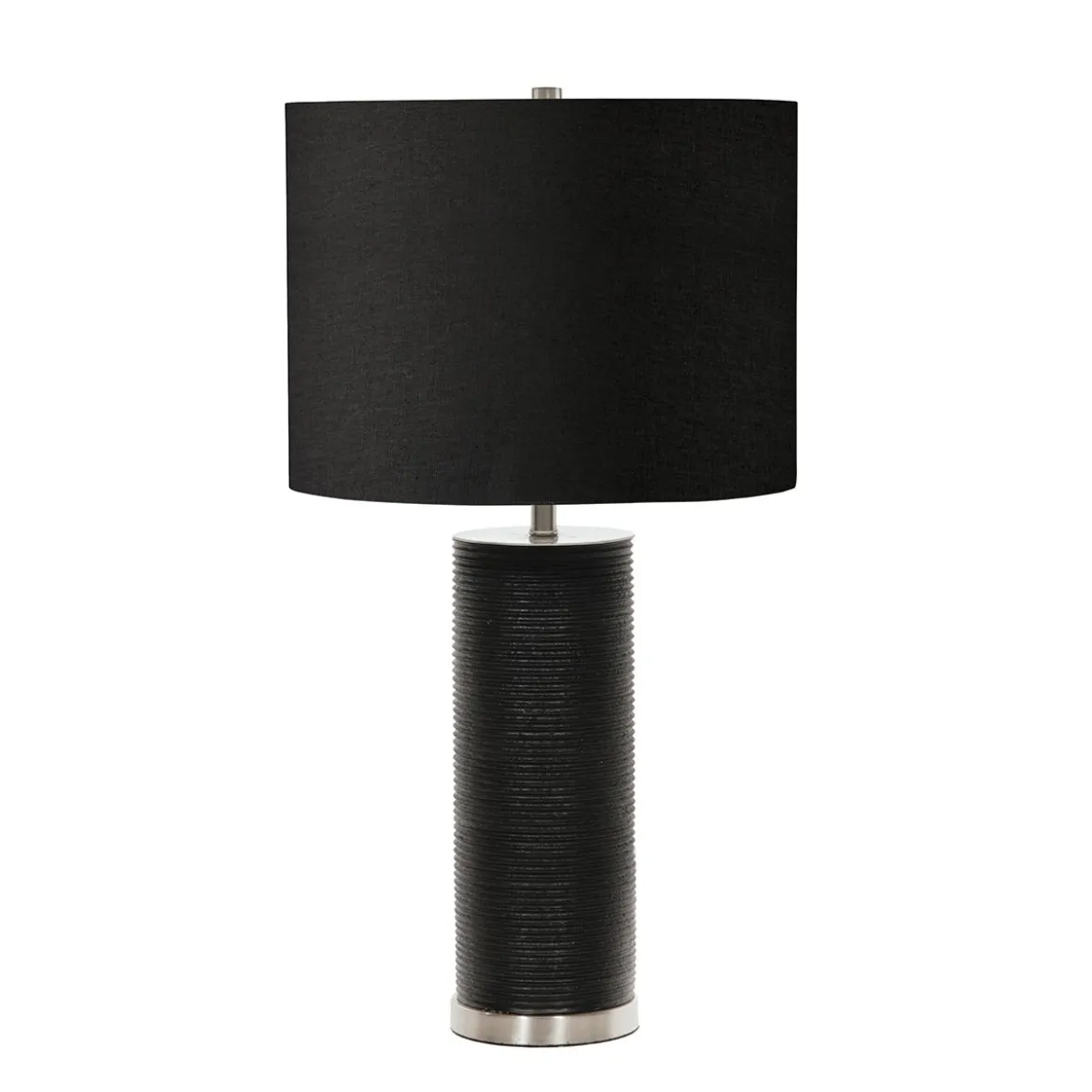 Elstead Ripple Tischlampe 1-flammig Schwarz E27