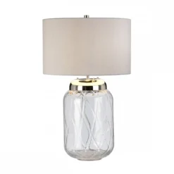 Elstead Sola Tischlampe Nickel poliert Silber