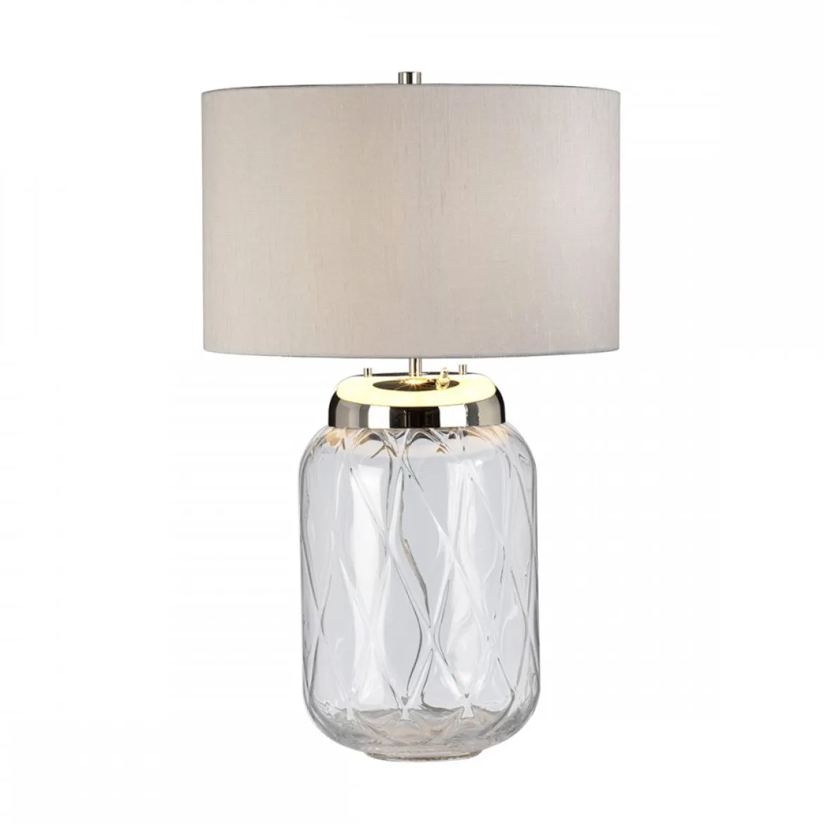 Elstead Sola Tischlampe Nickel poliert Silber