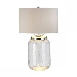 Elstead Sola Tischlampe Nickel poliert Silber