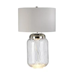 Elstead Sola Tischlampe Nickel poliert Silber