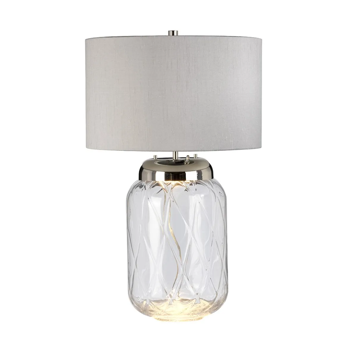Elstead Sola Tischlampe Nickel poliert Silber