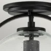 Elstead Somerset Deckenleuchte 1-flammig schwarz klar 28cm E27