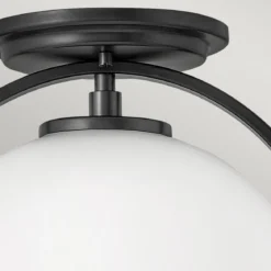 Elstead Somerset Deckenleuchte 1-flammig schwarz opal 28cm E27