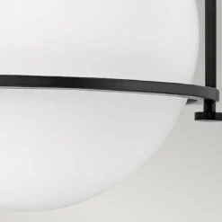 Elstead Somerset Deckenleuchte 1-flammig schwarz opal 28cm E27