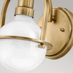Elstead Somerset Wandleuchte 1-flammig Messing opal E27
