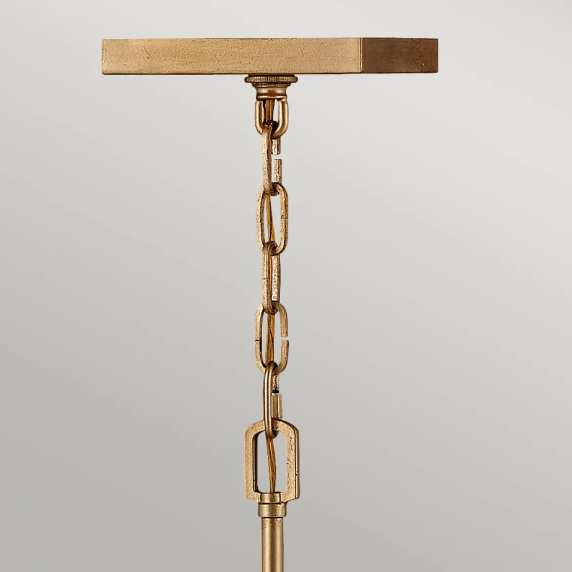 Elstead Stinson Large Pendelleuchte 4-flammig Messing gealtert