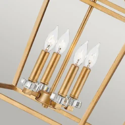 Elstead Stinson Large Pendelleuchte 4-flammig Messing gealtert
