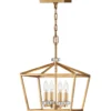 Elstead Stinson Medium Pendelleuchte 4-flammig Messing gealtert