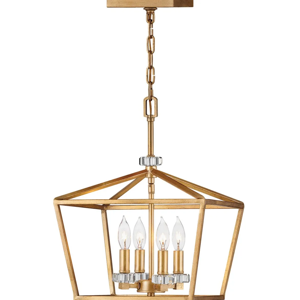 Elstead Stinson Medium Pendelleuchte 4-flammig Messing gealtert