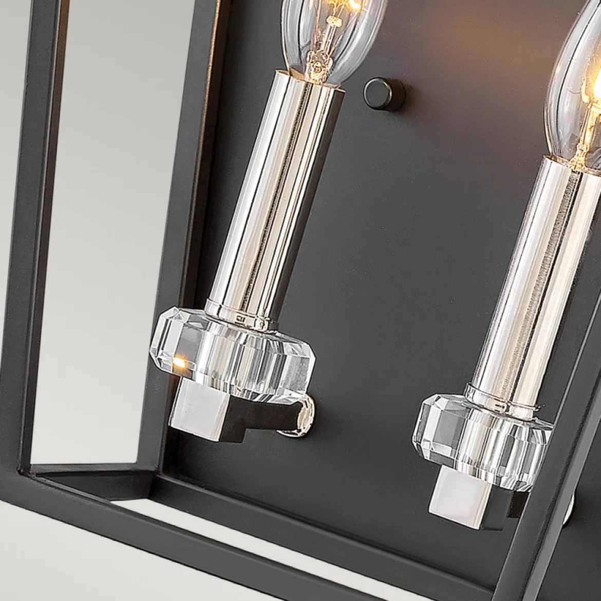 Elstead Stinson Wandleuchte 2-flammig schwarz nickel