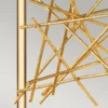 Elstead Styx LED Pendelleuchte quadratisch schwarz gold 3000K