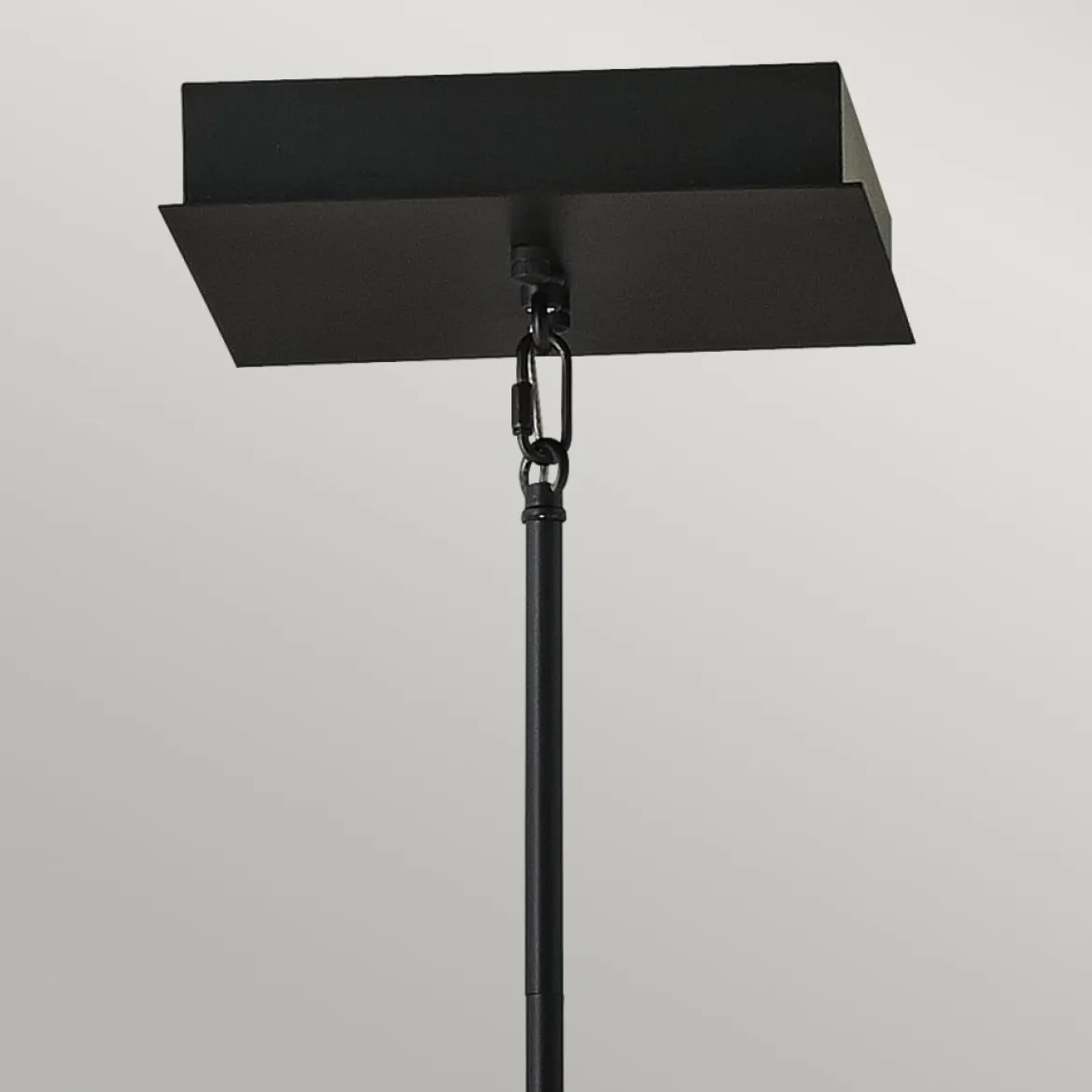 Elstead Styx LED Pendelleuchte quadratisch schwarz gold 3000K