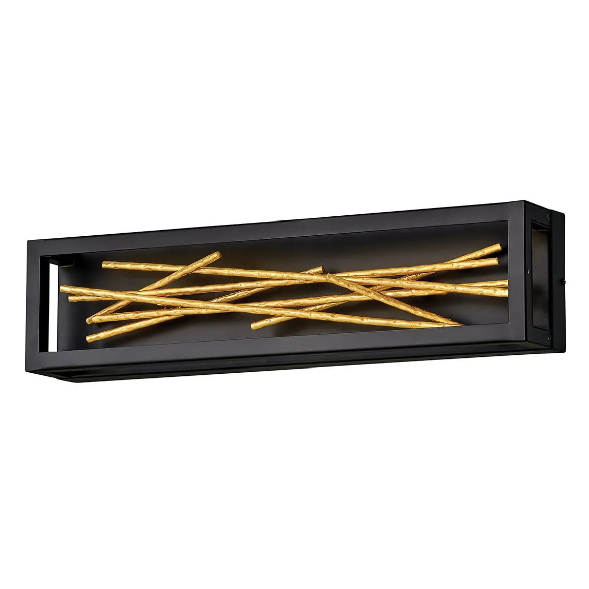Elstead Styx LED Wandleuchte schwarz gold 3000K