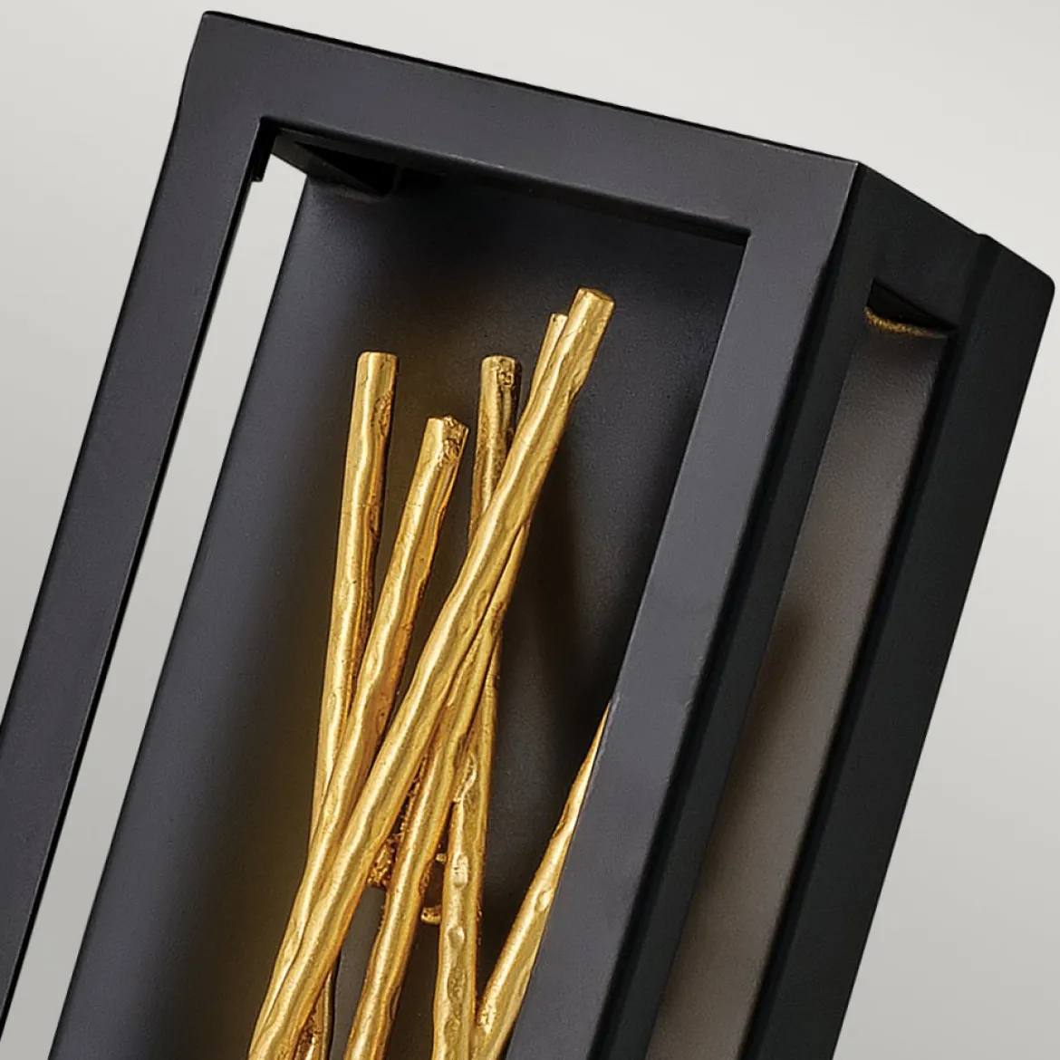 Elstead Styx LED Wandleuchte schwarz gold 3000K