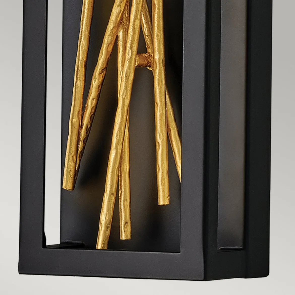 Elstead Styx LED Wandleuchte schwarz gold 3000K