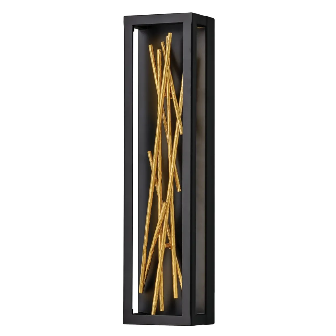 Elstead Styx LED Wandleuchte schwarz gold 3000K