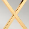 Elstead Tischleuchte goldfarben poliert Lampenschirm elfenbeinfarben 68cm