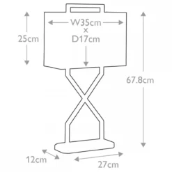 Elstead Tischleuchte goldfarben poliert Lampenschirm elfenbeinfarben 68cm
