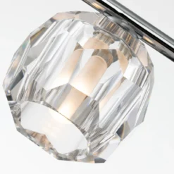 Elstead Wandleuchte Regalia 3-flammig chrom poliert Kristallglas