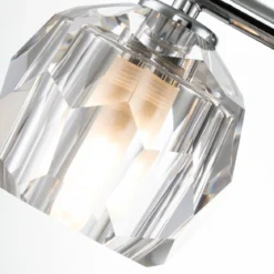 Elstead Wandleuchte Regalia 3-flammig chrom poliert Kristallglas